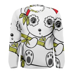 Panda China Chinese Furry Men s Long Sleeve Tee by Sudhe