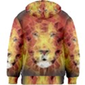 Fractal Lion Kids  Zipper Hoodie Without Drawstring View2