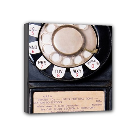 Vintage Payphone Mini Canvas 4  X 4  (stretched) by Sudhe