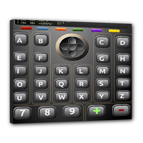 Scientific Solar Calculator Canvas 20  X 16  (stretched) by Sudhe