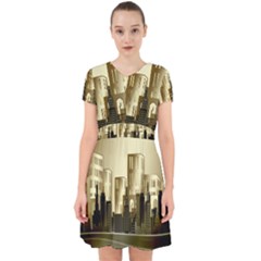 Architecture City House Adorable In Chiffon Dress by Sudhe