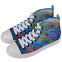 Globe World Map Maps Europe Women s Mid-Top Canvas Sneakers View2