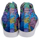 Globe World Map Maps Europe Women s Mid-Top Canvas Sneakers View4