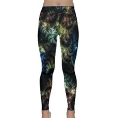 Abstract Digital Art Fractal Classic Yoga Leggings by Sudhe