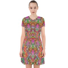 Background Psychedelic Colorful Adorable In Chiffon Dress by Sudhe