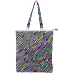 Waves Background Wallpaper Stripes Double Zip Up Tote Bag by Sudhe