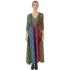 Background Wallpaper Psychedelic Button Up Boho Maxi Dress by Sudhe