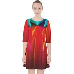 Background Color Colorful Rings Pocket Dress by Sudhe