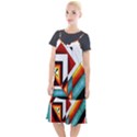 Diamond Acrylic Paint Pattern Camis Fishtail Dress View1