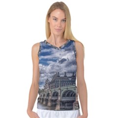 Architecture Big Ben Bridge Buildings Women s Basketball Tank Top by Sudhe