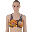 Old crumpled pumpkin Back Weave Sports Bra View1