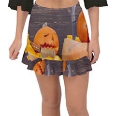 Old Crumpled Pumpkin Fishtail Mini Chiffon Skirt by rsooll