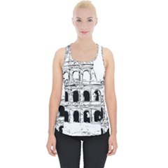 Line Art Architecture Piece Up Tank Top by Sudhe