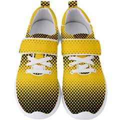 Dot Halftone Pattern Vector Men s Velcro Strap Shoes by Mariart