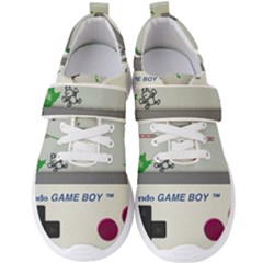 Game Boy White Men s Velcro Strap Shoes by Sudhe