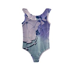 Digital Art Art Artwork Abstract Kids  Frill Swimsuit by Pakrebo