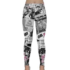 Feminism Collage  Classic Yoga Leggings by Valentinaart