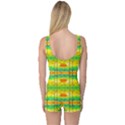 Birds Beach Sun Abstract Pattern One Piece Boyleg Swimsuit View2