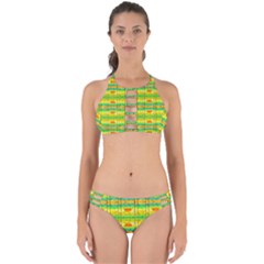 Birds Beach Sun Abstract Pattern Perfectly Cut Out Bikini Set by Pakrebo