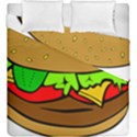 Hamburger Cheeseburger Fast Food Duvet Cover Double Side (King Size) View2