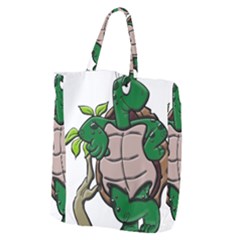 Amphibian Animal Cartoon Reptile Giant Grocery Tote by Sudhe