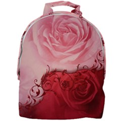 Elegant Floral Design, Wonderful Roses Mini Full Print Backpack by FantasyWorld7