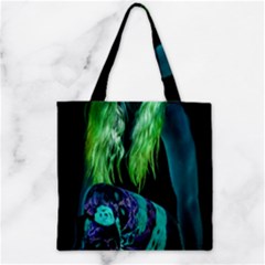 Digital Art Woman Body Part Photo Zipper Grocery Tote Bag by dflcprintsclothing