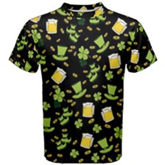 St Patricks Day Pattern Men s Cotton Tee by Valentinaart