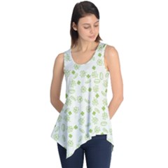 St Patricks Day Pattern Sleeveless Tunic by Valentinaart