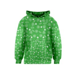 St Patricks Day Pattern Kids  Pullover Hoodie by Valentinaart