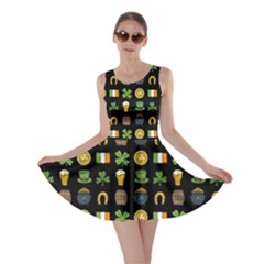 St Patricks Day Pattern Skater Dress by Valentinaart