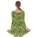 St Patricks day pattern Long Sleeve Skater Dress View2