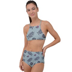 Tropical Pattern High Waist Tankini Set by LoolyElzayat