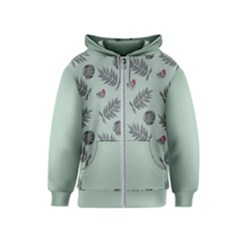 Tropical Pattern Kids  Zipper Hoodie by LoolyElzayat