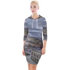 Ohio Supreme Court View Quarter Sleeve Hood Bodycon Dress by Riverwoman