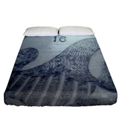 1840s Ohio Salt Glaze Fitted Sheet (queen Size) by Riverwoman