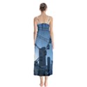 Navy Pier Chicago Button Up Chiffon Maxi Dress View2