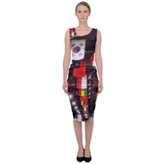 Flags Of Dublin Scioto Sleeveless Pencil Dress by Riverwoman