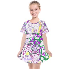 Sketchlines01 Kids  Smock Dress by PurpleDuckyDesigns