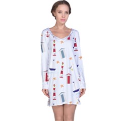 Thème Marin - Sea Long Sleeve Nightdress by alllovelyideas