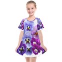 Pansy Isolated Violet Nature Kids  Smock Dress View1