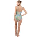 Pastel Mermaid Sparkles High Neck One Piece Swimsuit View2