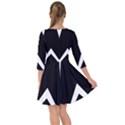 Black And White Geometric Design Smock Dress View2