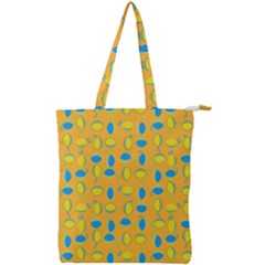 Lemons Ongoing Pattern Texture Double Zip Up Tote Bag by Mariart