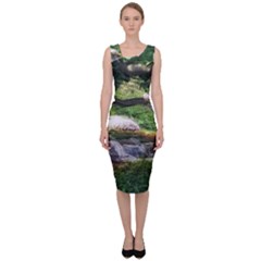 Chicago Garden Of The Phoenix Sleeveless Pencil Dress by Riverwoman