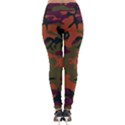 Camouflage Orange Lightweight Velour Leggings View2