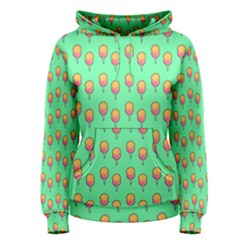 Cotton Candy Pattern Green Women s Pullover Hoodie by snowwhitegirl