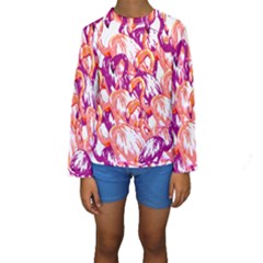 Flamingos Kids  Long Sleeve Swimwear by StarvingArtisan