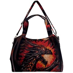 Dragon Double Compartment Shoulder Bag by Sudhe