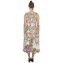 Fluffy Cat in a Garden  Midi Tie-Back Chiffon Dress View2